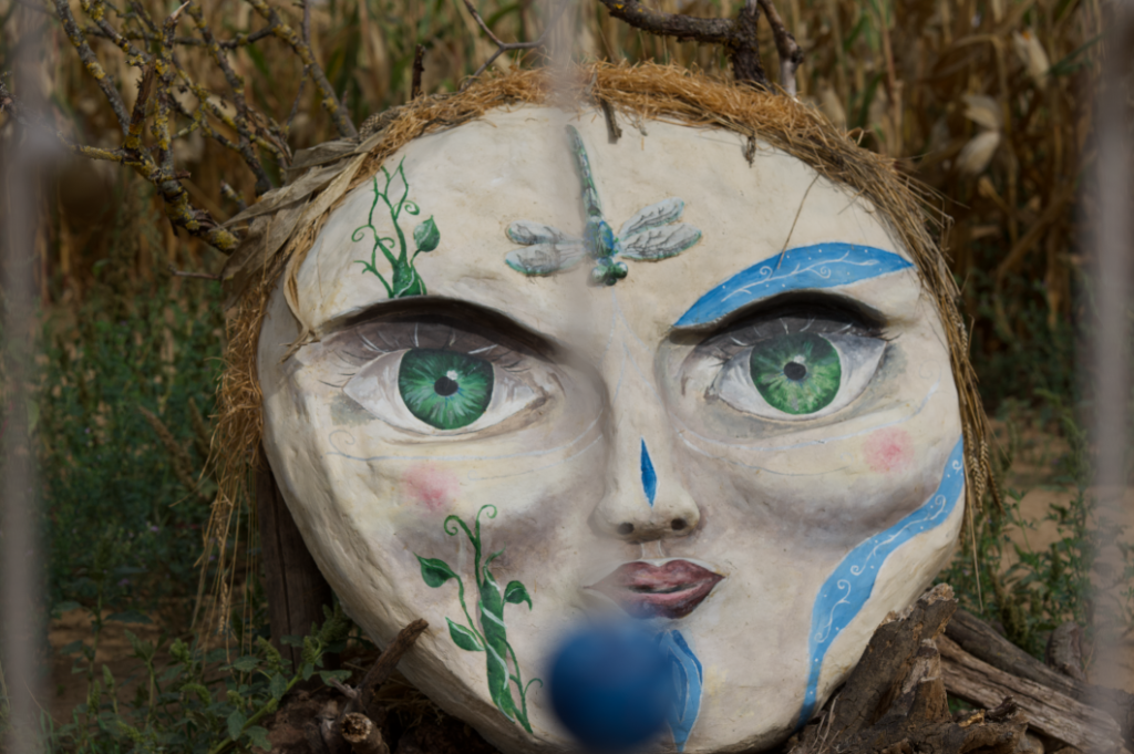 Maske blau